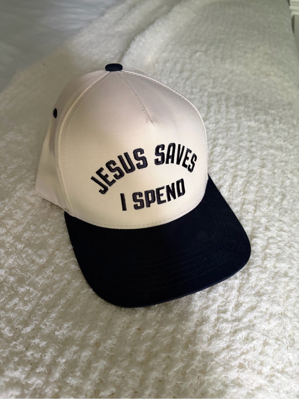Jesus Saves I Spend Hat